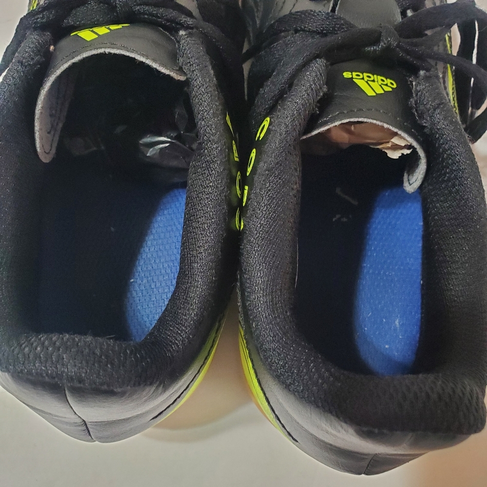 Adidas Copa Kids Boys Black & Solar Yellow Indoor Soccer Shoes Size 4 FX1973 - Picture 7 of 14
